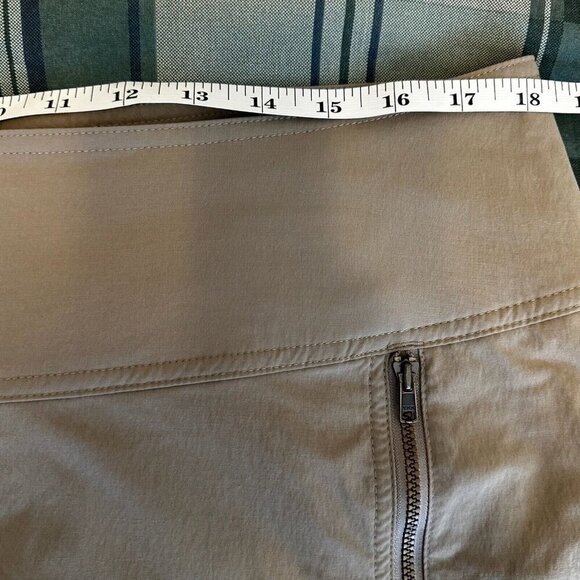 Royal Robbins Skirt Womens Sz 14 Gray Discovery Strider Flare Nylon Stretch - Picture 8 of 9